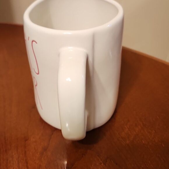 Rae Dunn "Santa's Helper" Mug White w/ Red Lettering - Picture 4 of 6